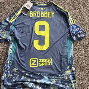 ADIDAS MEN'S AJAX AMSTERDAM 24/25 AWAY JERSEY | IT6162 Eredivisie Print Brobbey